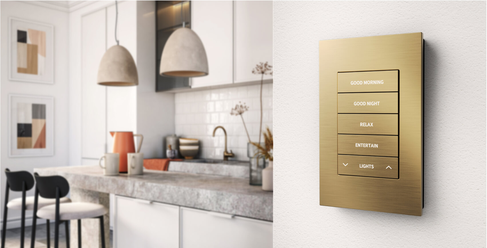 Brushed Brass finish
