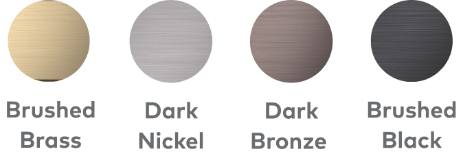 Metal finish colour swatches